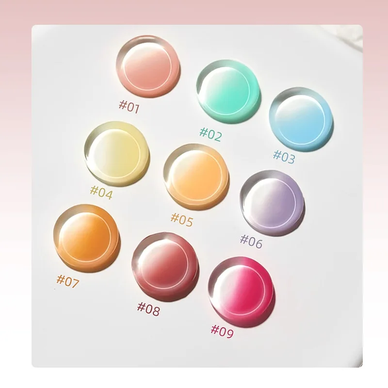 جل جديد عاري شبه صلب - جل طلاء كريمي عالي التشبع بدون مسح - طلاء أظافر متدرج - جل LED للأشعة فوق البنفسجية