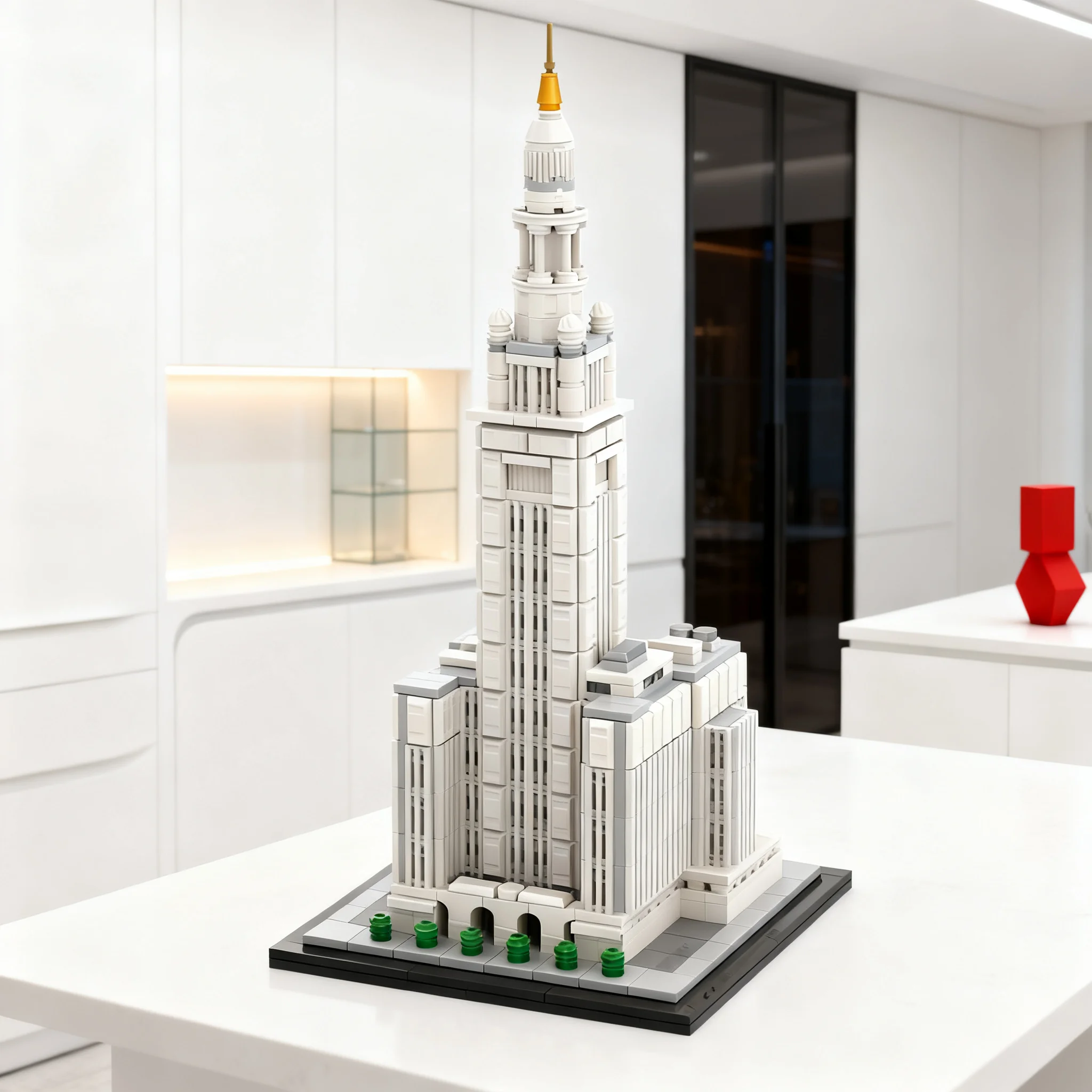 958pcs MOC Terminal Tower 1 Scale Model Building Blocks Architecture Toys Birthday Gift Education Brick Presentation Collection