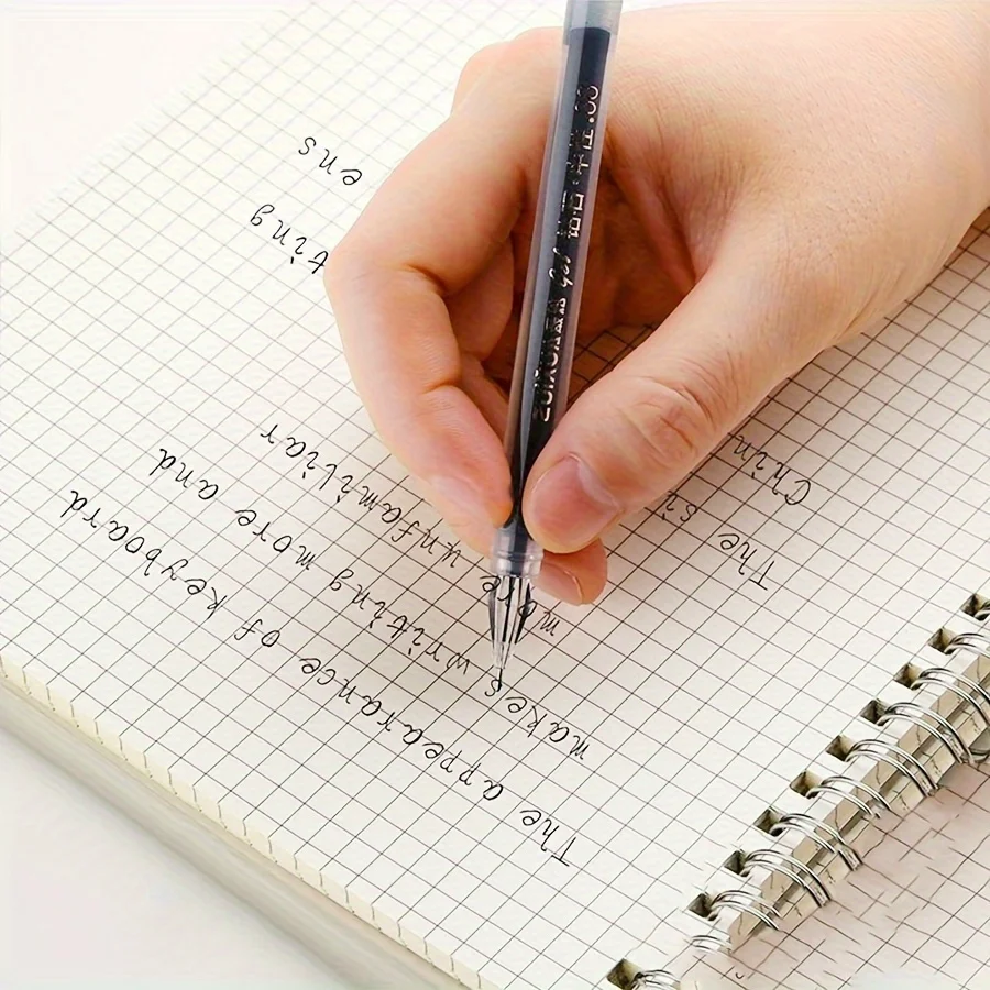 27 قطعة/9 قطعة قلم جل ذو طرف ماسي، ناعم 0.38 مم، حبر سريع الجفاف، أسود/أزرق/أحمر مثالي لللامتحان والاستخدام المكتبي