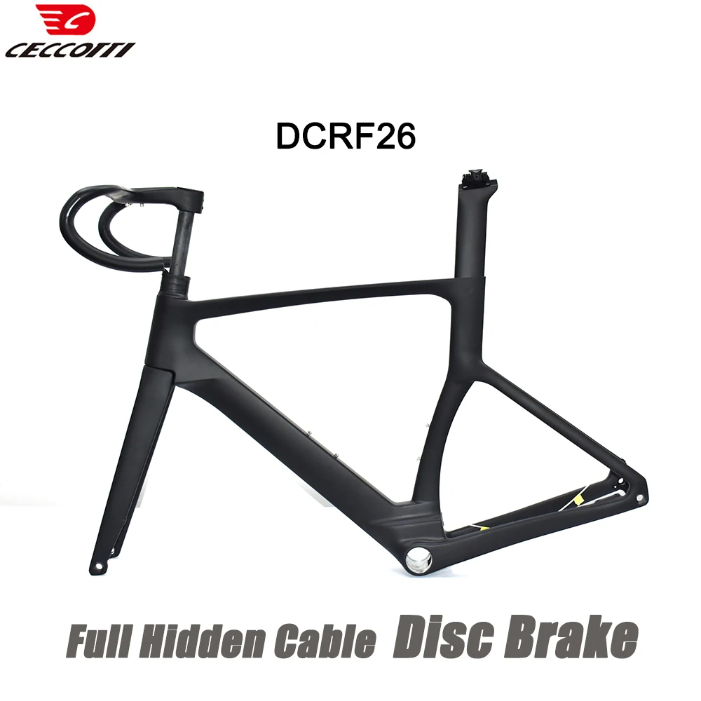 

Carbon Road Bike Frame, Full Inner Cable, 700C Wheels, Max Tire, 30mm Disc Brake, Bicycle Frameset