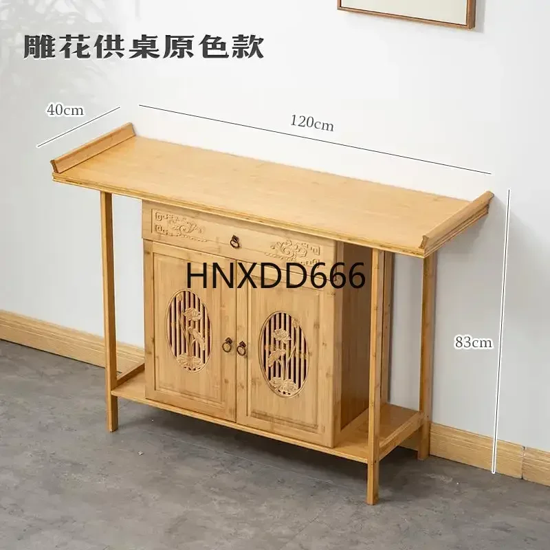 Shrine Incense Burner Table Buddha Shrine New Chinese Style Clothes Closet Worship God of Wealth Cabinet Small Altar Tribute