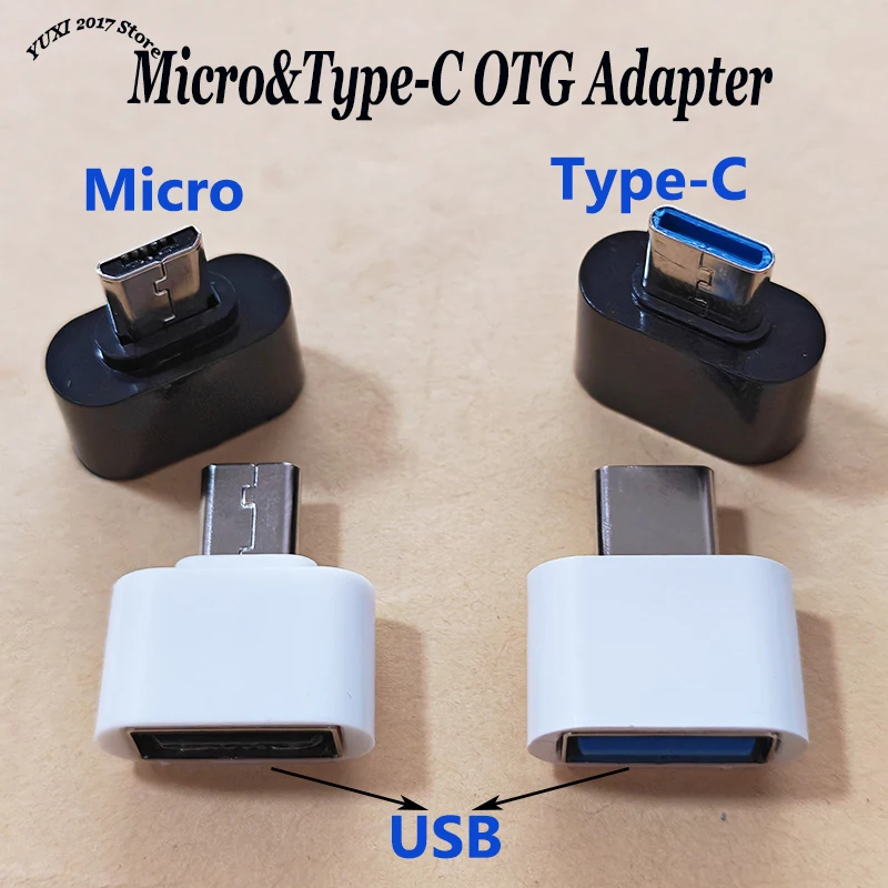1/5PCS Micro&Type-C OTG Adapter USB F to M Converter For Phone Tablet Mouse Keyboard Flash Drive U Disk Portable Data Transfer