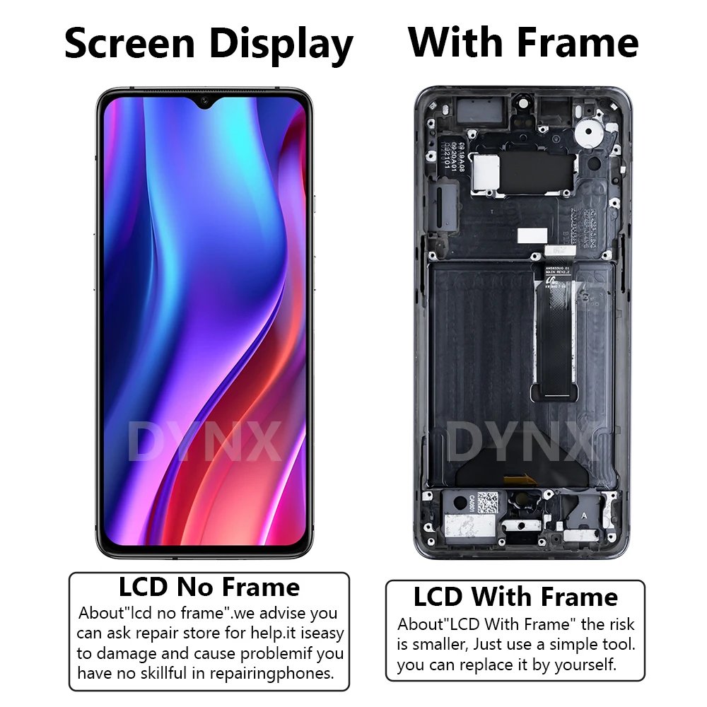 Super OLED LCD For Oneplus 7T LCD DisplayTouch Screen Digitizer Assembly For 1+7T With Frame LCD Screen For One Plus 7T screen