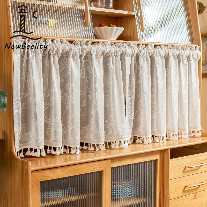 Cabinet Blinds Curtains Bookcase Tulle Curtains Dustproof Curtains for Living Dining Room Bedroom Elegant Decoration 창문커텐