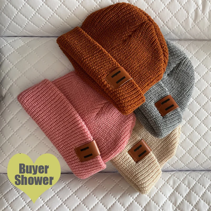 Gorro de punto para bebé, gorro de moda, accesorios para niños de 1 a 4 años