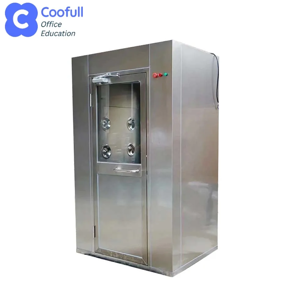 COOFULL GMP Cleanroom Air Shower Stainless Steel Air Clean Equipment Personal Room With Interlock System Dust Free Workshop