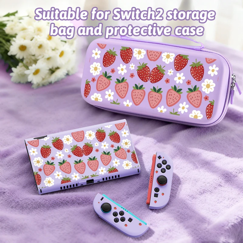 Schutzhülle für Switch 2 mit tragbarer Tragetasche, abnehmbar, kratz- und sturzfest, Zubehör für Spielekonsolen