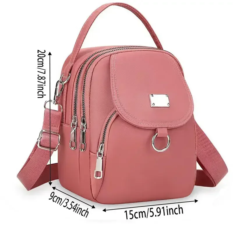 حقيبة الهاتف المحمول حقيبة صغيرة صغيرة جديدة حقيبة مربعة صغيرة حقيبة كتف كروسبودي موضة المرأة عادية مفتاح صفر المحفظة #6