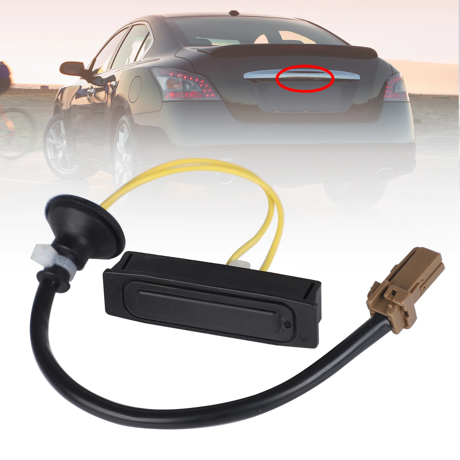 Entriegelungsgriff für Deckelverriegelung 25380EG010/25380 ZB010/25380-eg010 Entriegelungsschalter für Kofferraumverriegelung aus Gummi für 2009–2014 Nissan Maxima Sv 3,5 l