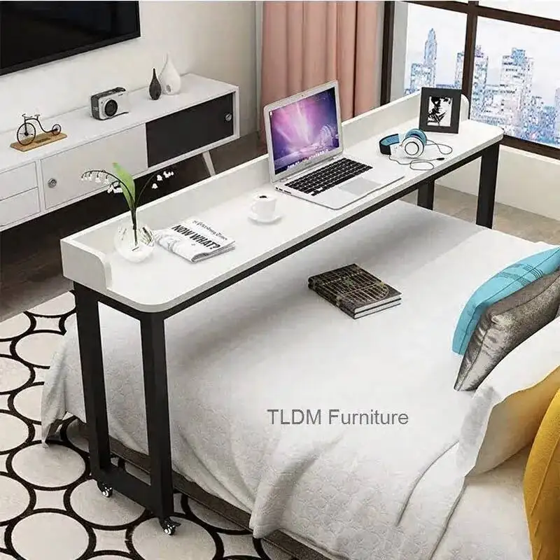 Movable Designer Modern Office Furniture Wooden Cross-bed Table Computer Lazy Desks Bed Study Tables Home Office Gaming Desks C