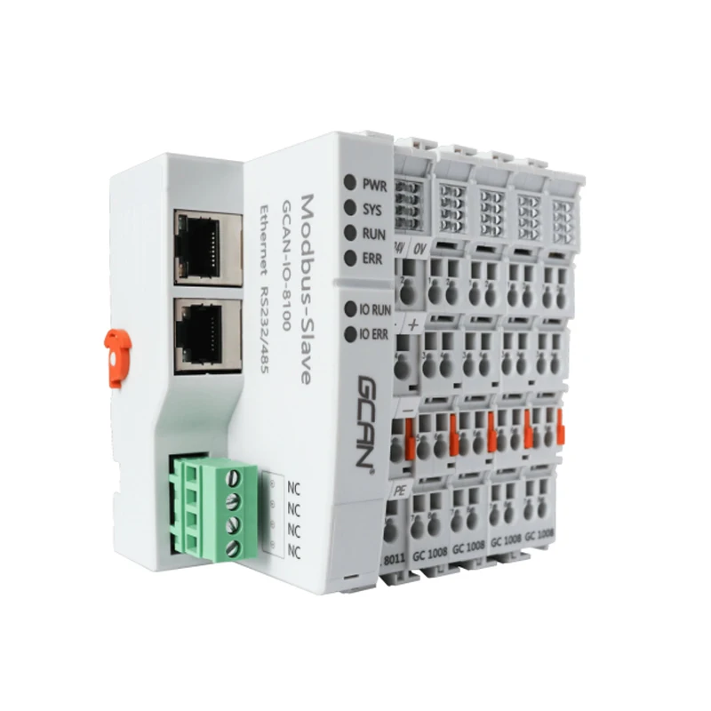 

ModbusRTU/TCP Bus Coupler Standard Slave Device for PLC Controllers Modular Design with Optional IO Expansion Modules