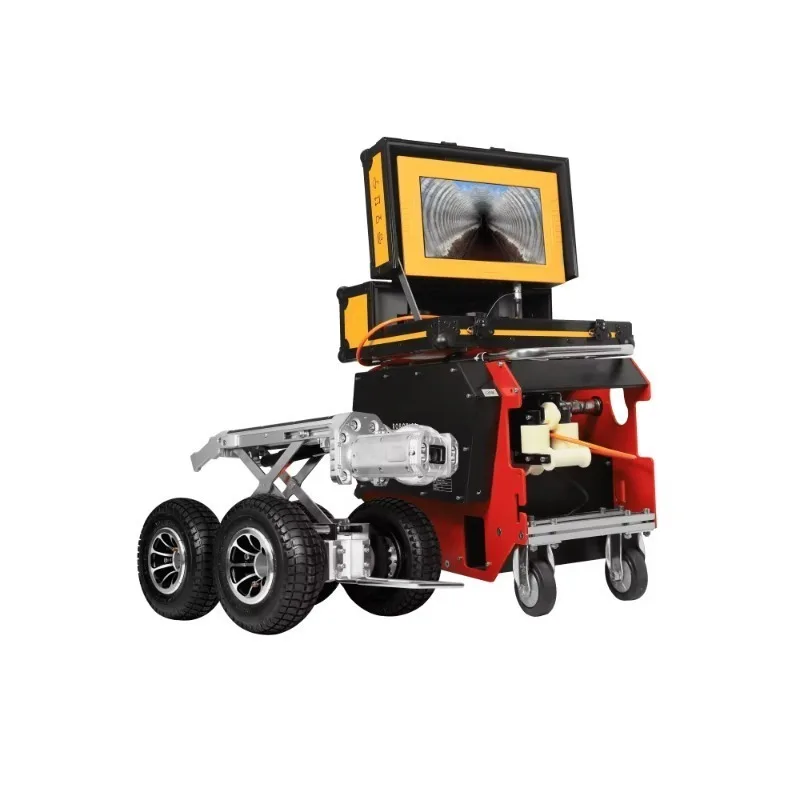 Underwater Camera 360 Degree Auto PTZ Sewer Pipe Robot Crawler |pipe Inspection Robot | Wheeled Robot