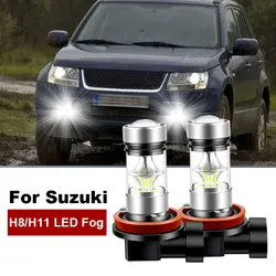 2 Stuks 2400LM Voor Suzuki Grand Vitara 2007-2020, Celerio 2014-Up, Ignis 2016-Up Led H8 H11 Mistlamp Lamp Auto Drl Lamp 6000K 12V