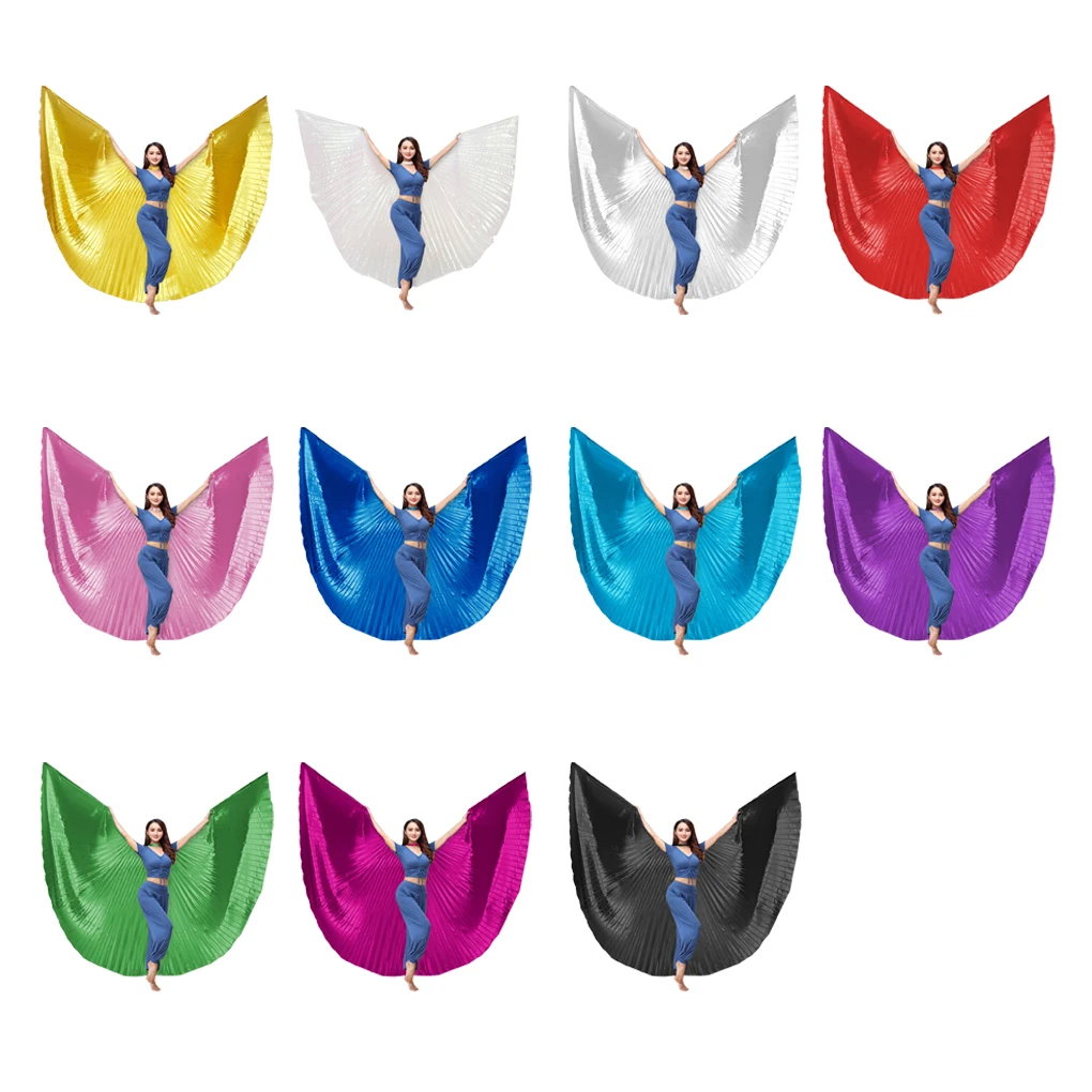 Ala de danza del vientre disfraces para adultos señoras accesorios de baile fiestas negro