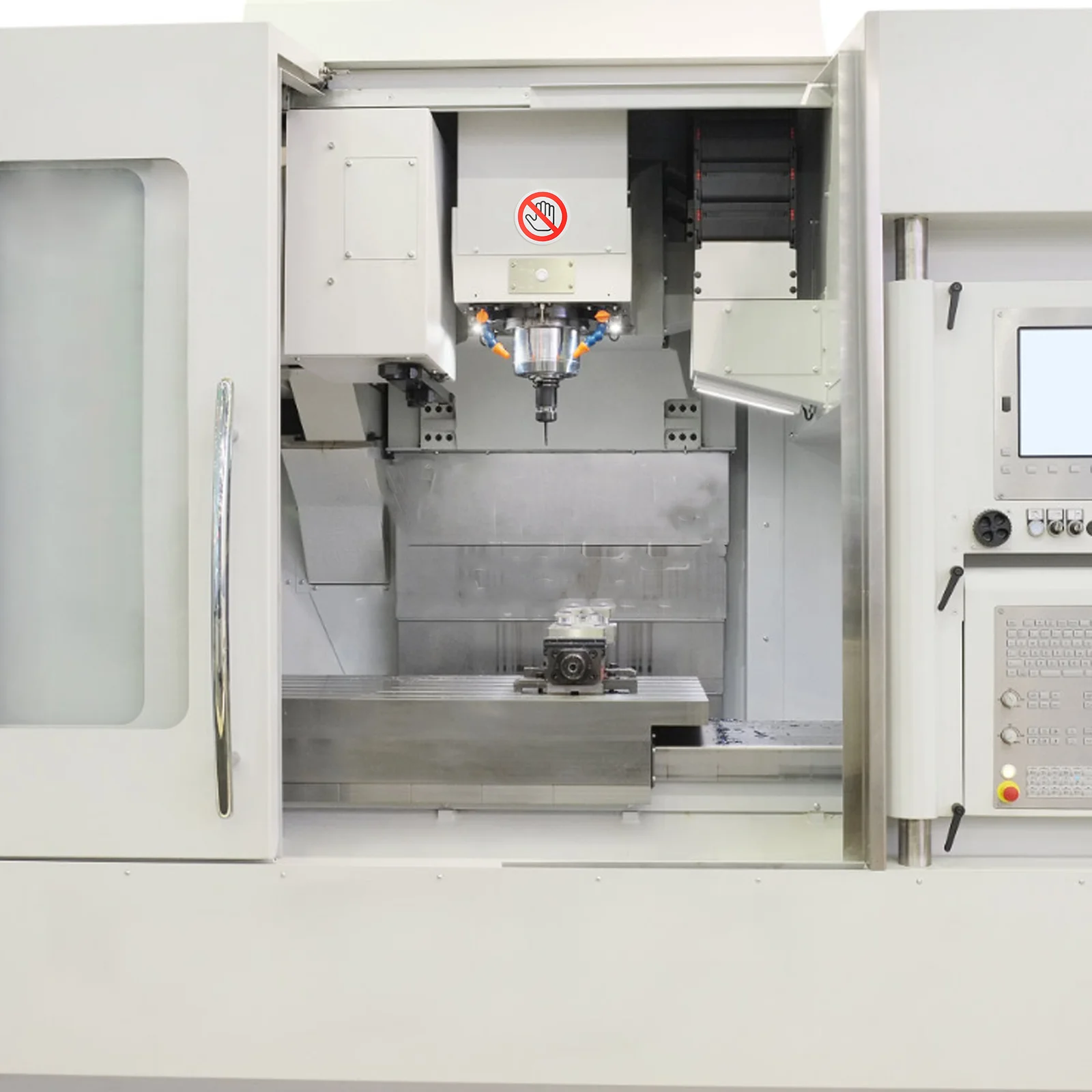 20pcs Do Not Touch Labels 40Mm Round Warning Sticker Self Adhesive Safety Sign For Machinery Equipment Vinyl Prohibition Decal