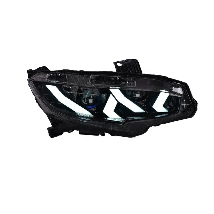 

Brand New Factory Sales Car Accessories With Red Devil's Eye Headlamps LED Headlights For Honda 10th Civic 2016-2020