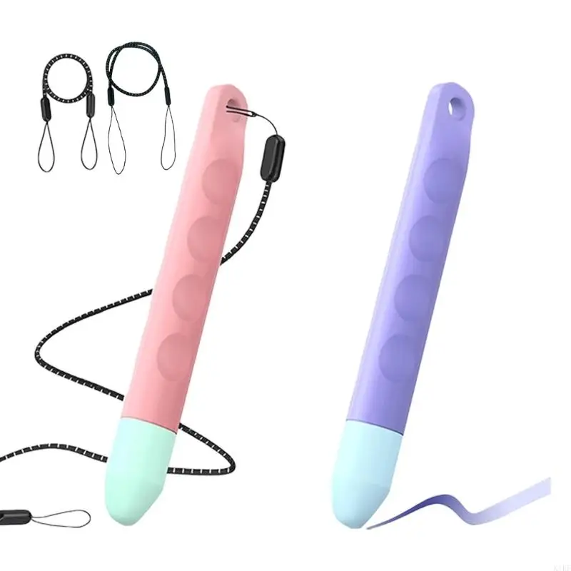 Kids Digital Styluses Pen Featuring Against Roll Feature And Safe Silicone End Having Stable Feature For Tablets And Phones K1KF