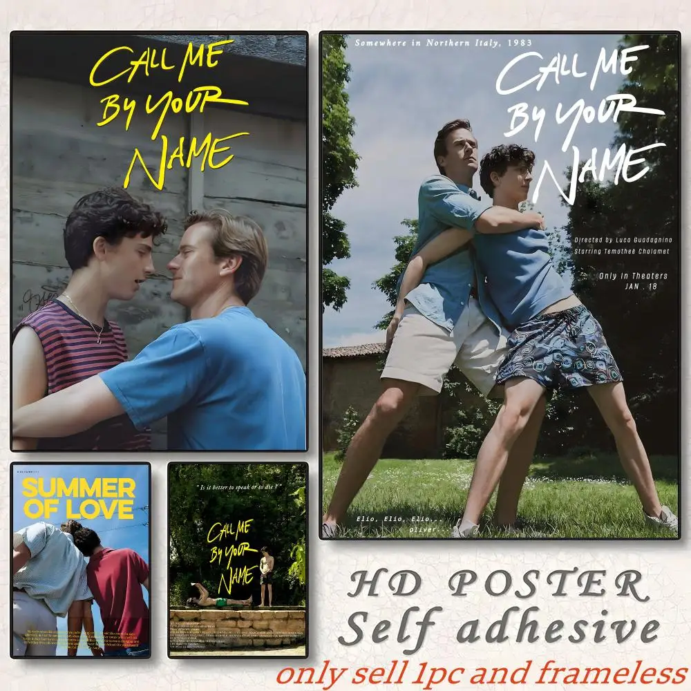 Call Me By Your Name Movies Poster Gift with prints Home bedroom living room decoration promotion and display