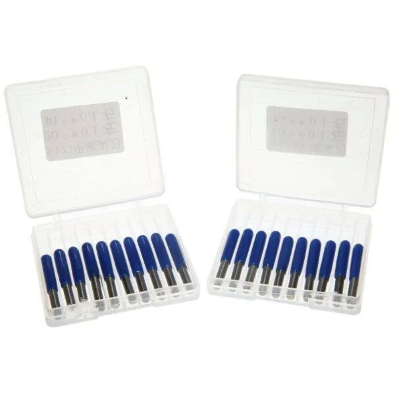 for 20Pcs Carbide  Engraving Bits 3.175mm CNC Router Bit