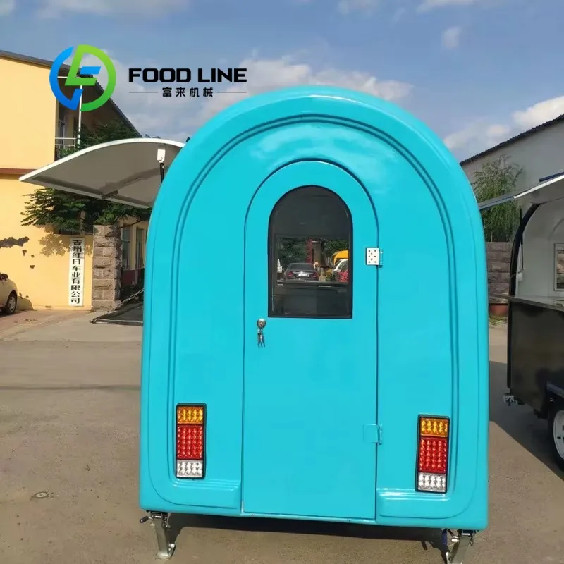 CustomizedCustomized Retro Chinese Concession Food Truck with Air Conditioner Street Grilling Cart Hot Dog Trailer