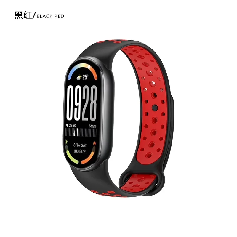 Silicone Strap For Xiaomi Mi Watch Band 10 9 8 Soft Sport Smatrwatch Accessory Bracelet Wristband For Mi Band 9 Replacement Belt