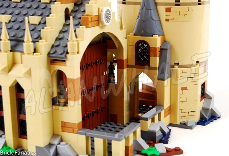 938pcs Magical World of Wizards School Great Hall 4-level Tower Caslte Boat 11007 Building Blocks toy Compatible With Model