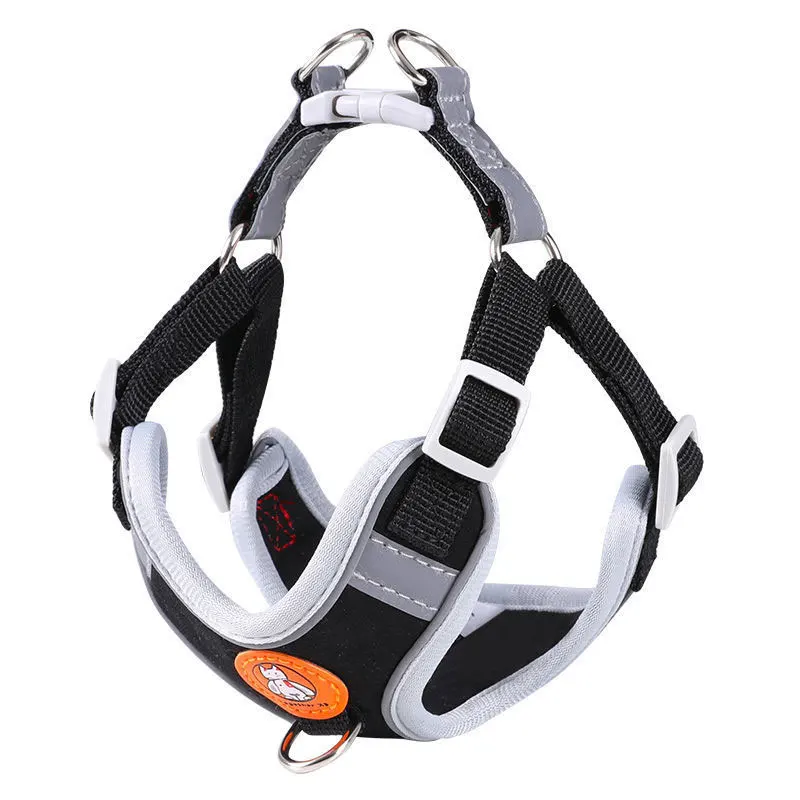 Ajustável Pet Dog Harness Set, Soft Walking Vest, No Pull, Cute Cat Vest, Teddy, Beagle, Adequado para cães pequenos e médios