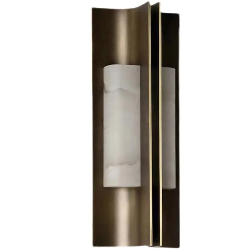 Nordic French Spanish all-copper marble wall lamp