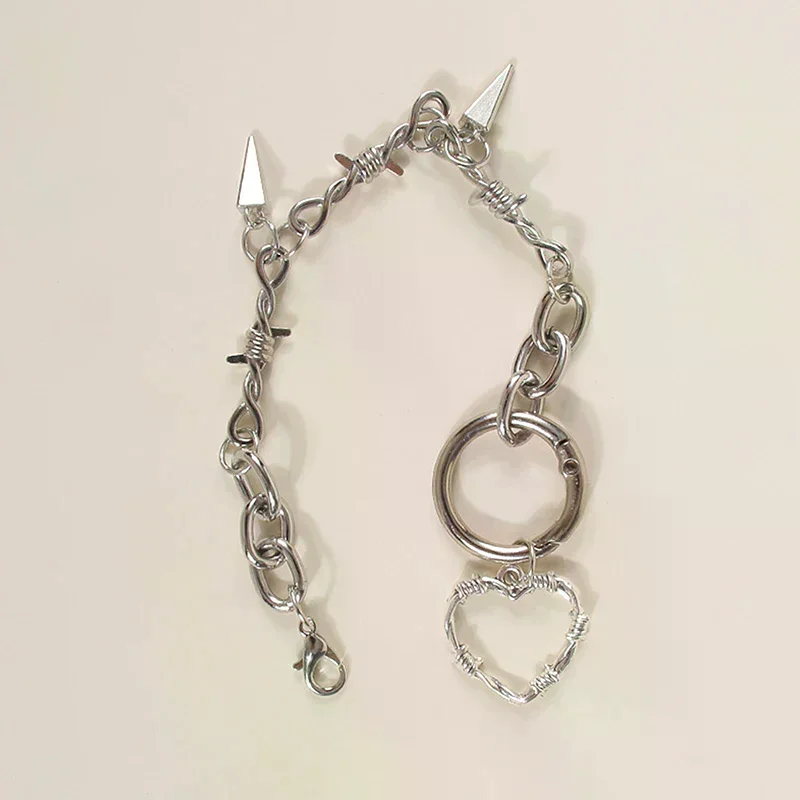 فاسق سلسلة الأحذية المعدنية قلوب الجوف الخماسي قلادة النساء الأحذية اكسسوارات الديكور الأحذية حذاء حفلة Diy مجوهرات الأزياء