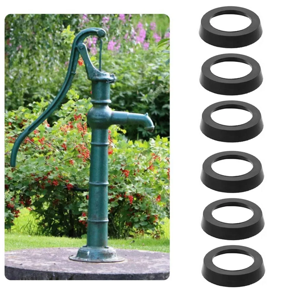 6PCS Pump Leathers Gasket 75mm Rubber Pump Cup Seal Kit For Spout Hand Press Garden Tool Parts Maximized Water Intake