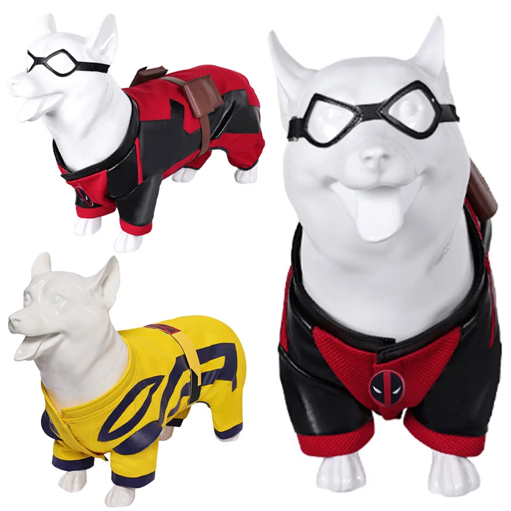 Medium Large Dog Clothes Death Cosplay Fantasy Pool Cloth 2024 Movie Male Superhero Costume Disguise Pet Puppy Fantasia Outfits