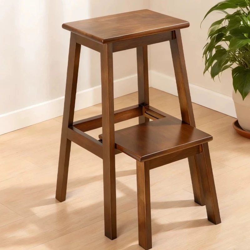 Factory Direct Compatible with Solid Wood Ladder Stool Second Step Dual-purpose Household Ladder Stool Multifunctional Folding