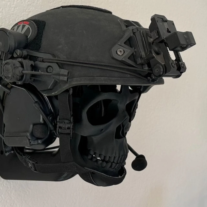 Wall Mounted Rack for Helmets 3D Skull Shape Helmets Stand Display Stand Halloween Decoration Skull Helmets Hanger 40GF