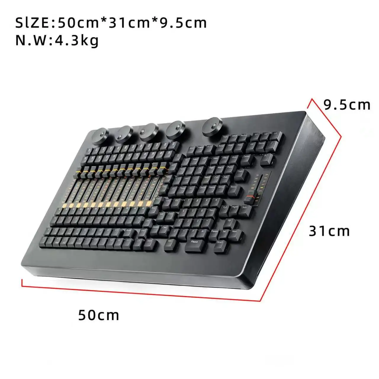 F13 OSC MIDI Backlit MA Command Wing Console Stage Lighting Controller for LED Par Moving Head Lights Compatible with DMX512
