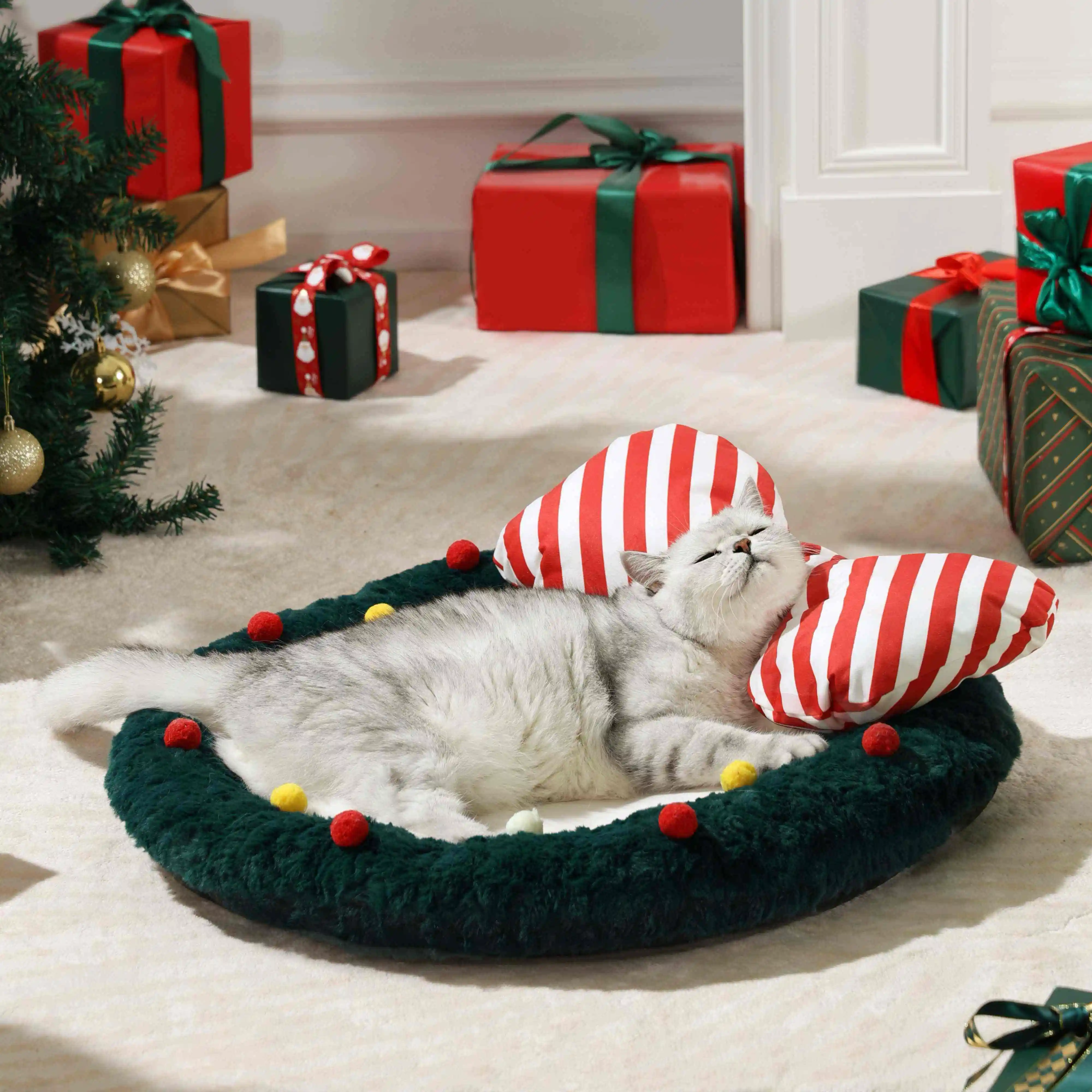 

Hot Sale Christmas Cat Nest Winter Warm Pet Nest Cat Dog Nest