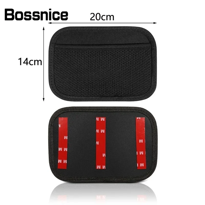 Bossnice 1Pcs Universal Car Storage Bag Net Pocket Car Seat Organizer Mesh Bag Truck SUV Auto Interior Accessories  Phone Holder