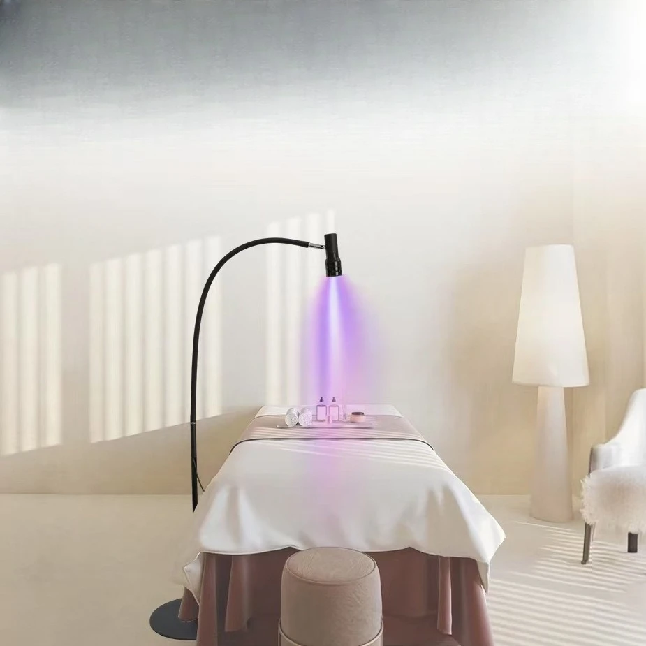 UV LED Floor Light UV Eyelash Grafting Purple Light 5/10W Sec Dry Glue Special Curing Light -