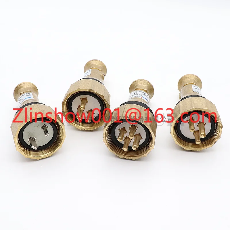 Marine copper watertight plug socket CTH101- 1/2/3/4/5 waterproof socket CZH101 three hole 792886