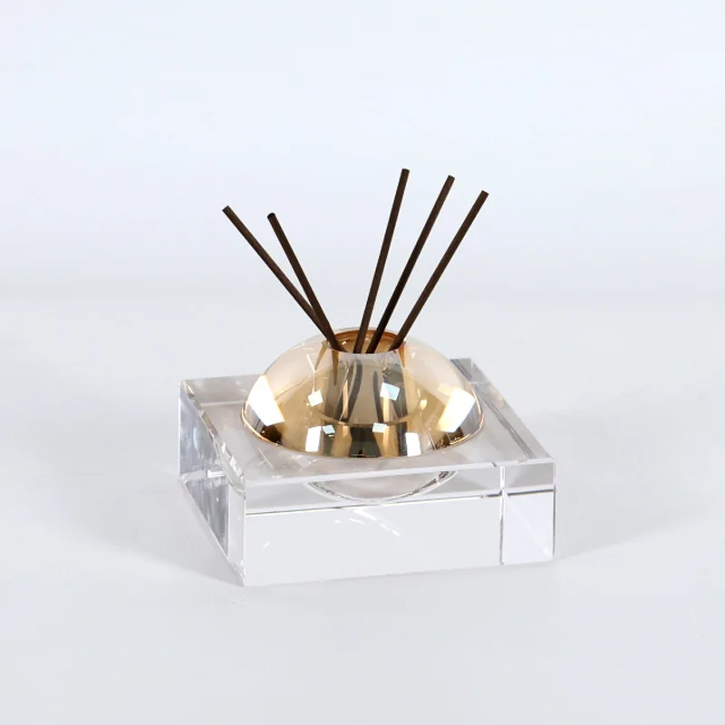 Minimalist reed diffuser crystal mosaic fragrance-expanding ornaments Tea room study desktop home Figurines