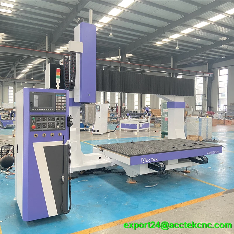 1325 ATC Router di Cnc per la lavorazione del legno macchina per intaglio del legno 5 assi 360 gradi fresatrice per incisione Router di Cnc con dimensioni 1300*2500