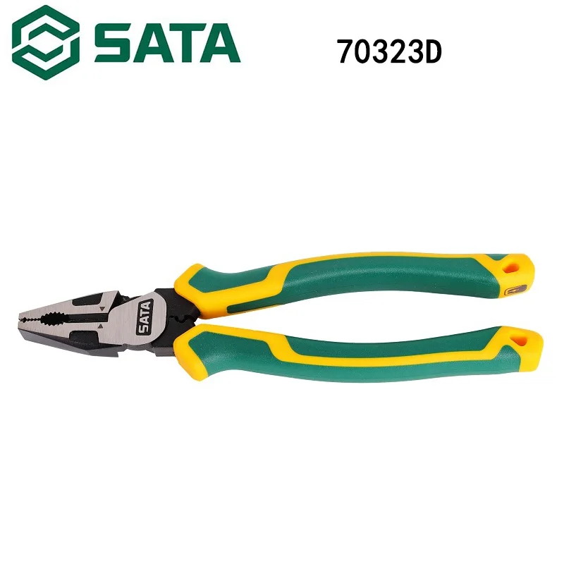 Sata 70323D Tool Industrial Grade Labor-Saving Steel Wire Tiger Multi-Purpose Steel Wire Pliers 8“