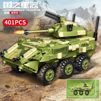 Military building blocks fighter aircraft Liaoning ship tank warship boy toy model agency gift