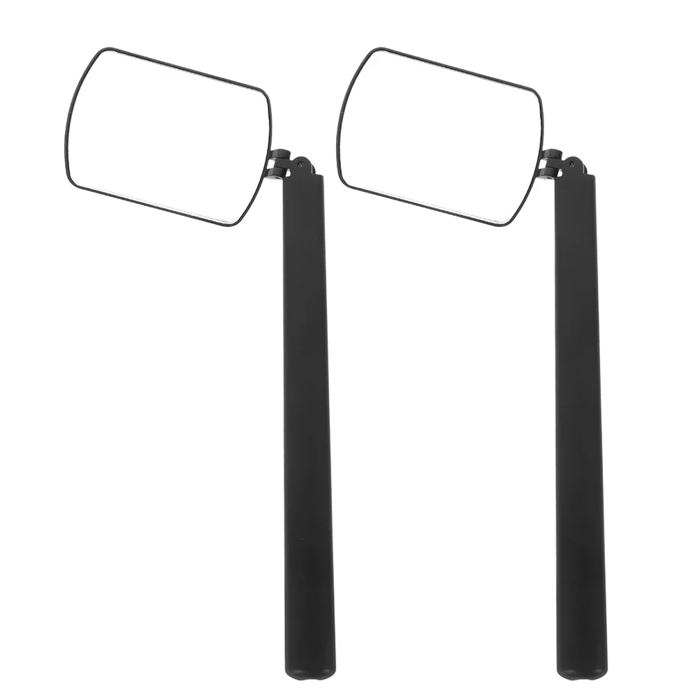 

1Pair Eyelash Extension Lash Mirror Handheld Folding Inspection Tool Plastic Glass Lash Tech Mirror for Grafting