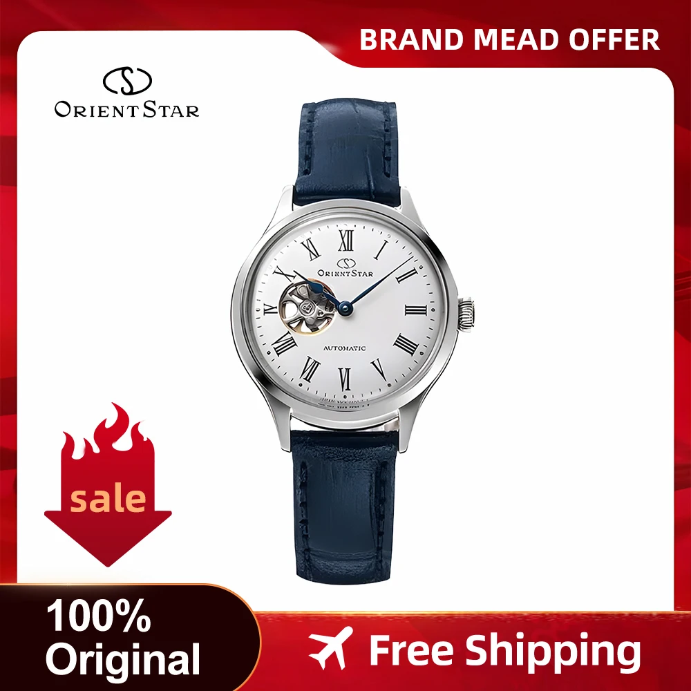 Orient Star Japanese original women's watch Automatic mechanical watch Waterproof business watch Leather  strip