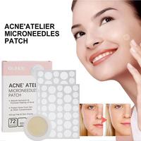 72Counts Micro-needle Pimple Acne Treatment Stickers, Invisible Acne Removal Patch Face Spot Pimple Concealer Patch