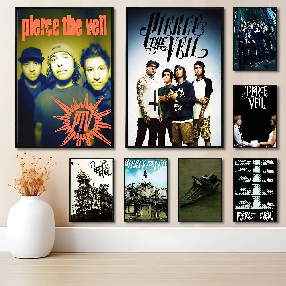 

Pop Rock P-Pierce The V-Veil Poster HD Art Sticky Wall Waterproof Home Living Room Bedroom Bar Aesthetic Decoration