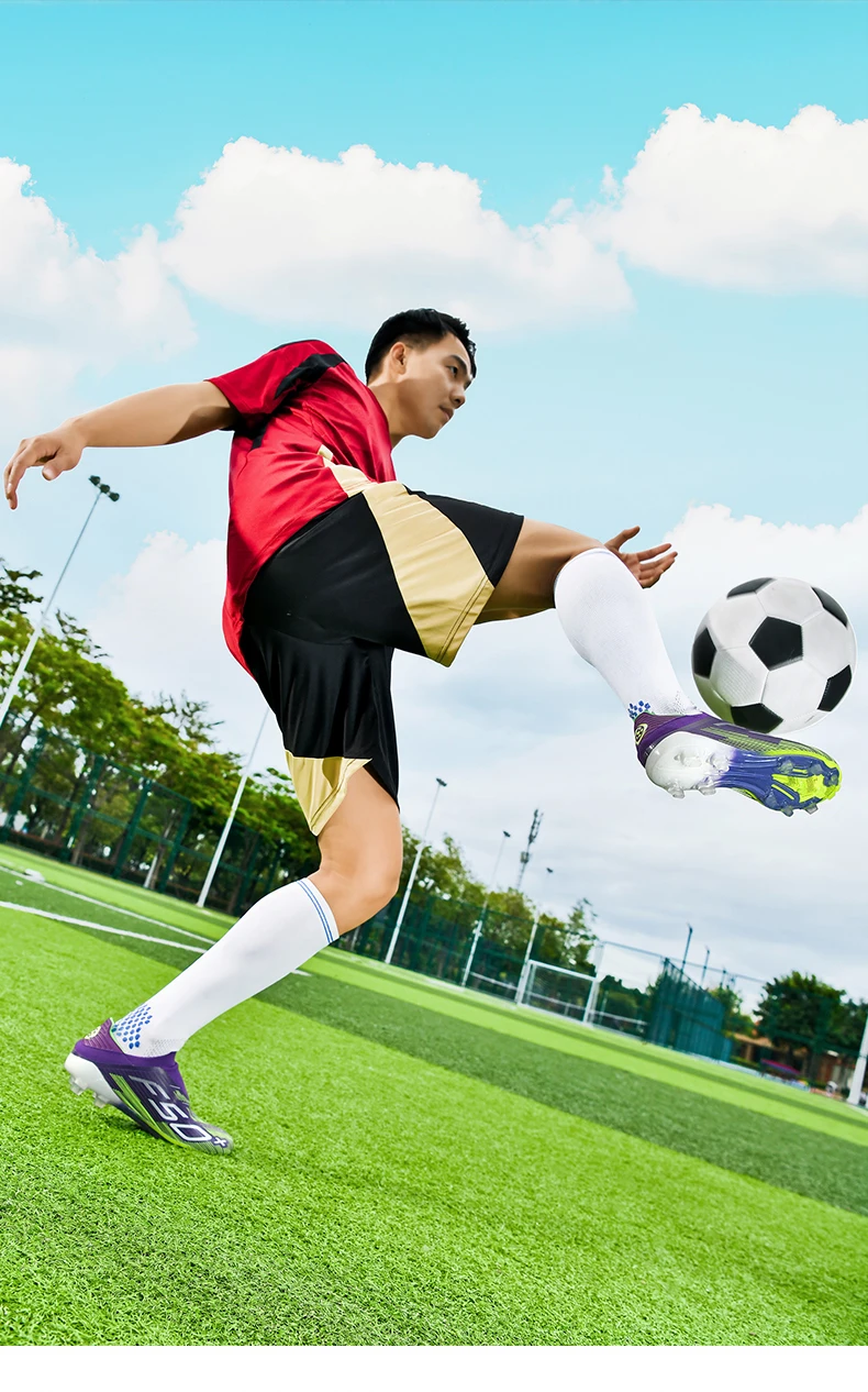 Neue Herren-Fußballschuhe Rutschfeste Sport-Fußballstiefel Bequeme Ultraleichte FG-Rasenstollen Futsal Indoor Erwachsene Rutschfest – Detail 2