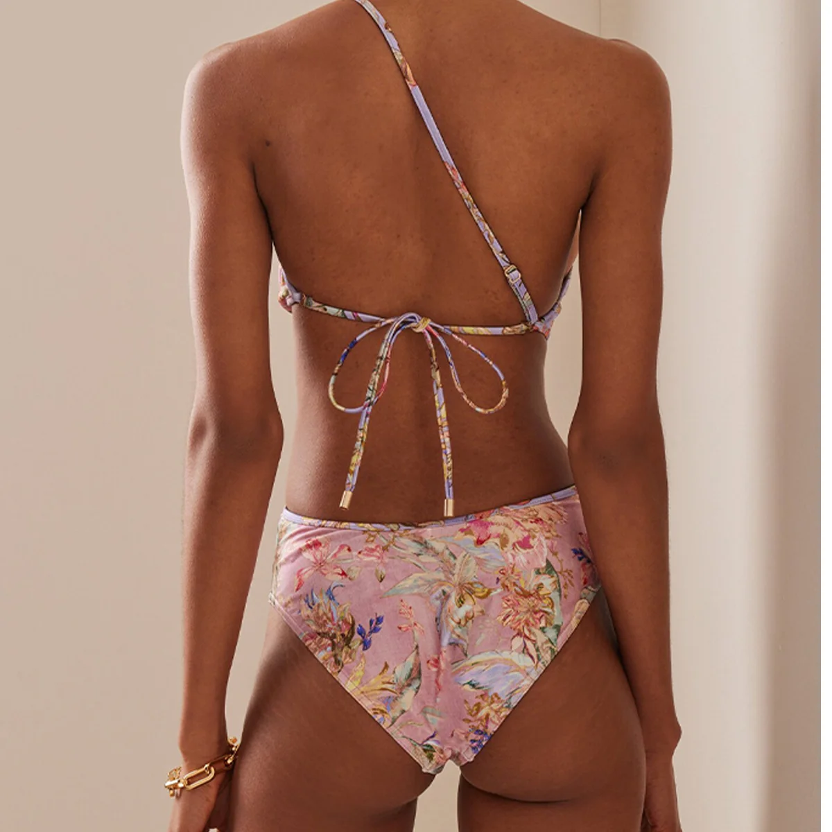 2024 Designer New Women\'s Bikini Sexy Fashion Dew Cross Back Strap Tie-dye Printing Trend Retro Luxury Summer Swimsuit