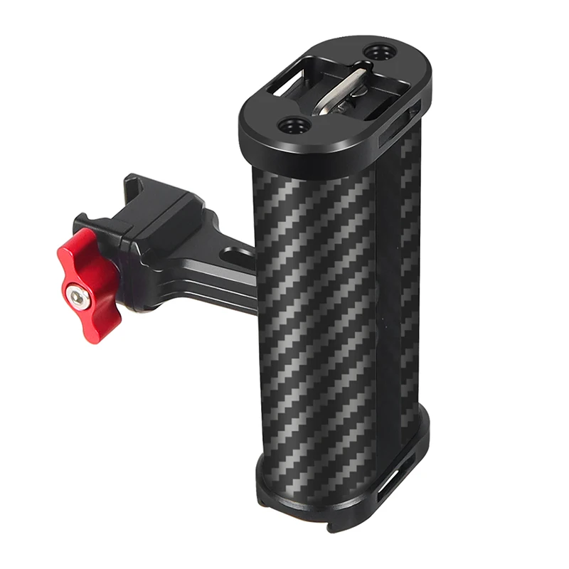 Leichte NATO-Schienenklemme, seitlicher Griff oben, Schnellverschluss-Aluminiumlegierung für Sony Canon Nikon DSLR-Videokamera-Käfig-Rigs – Detail 17