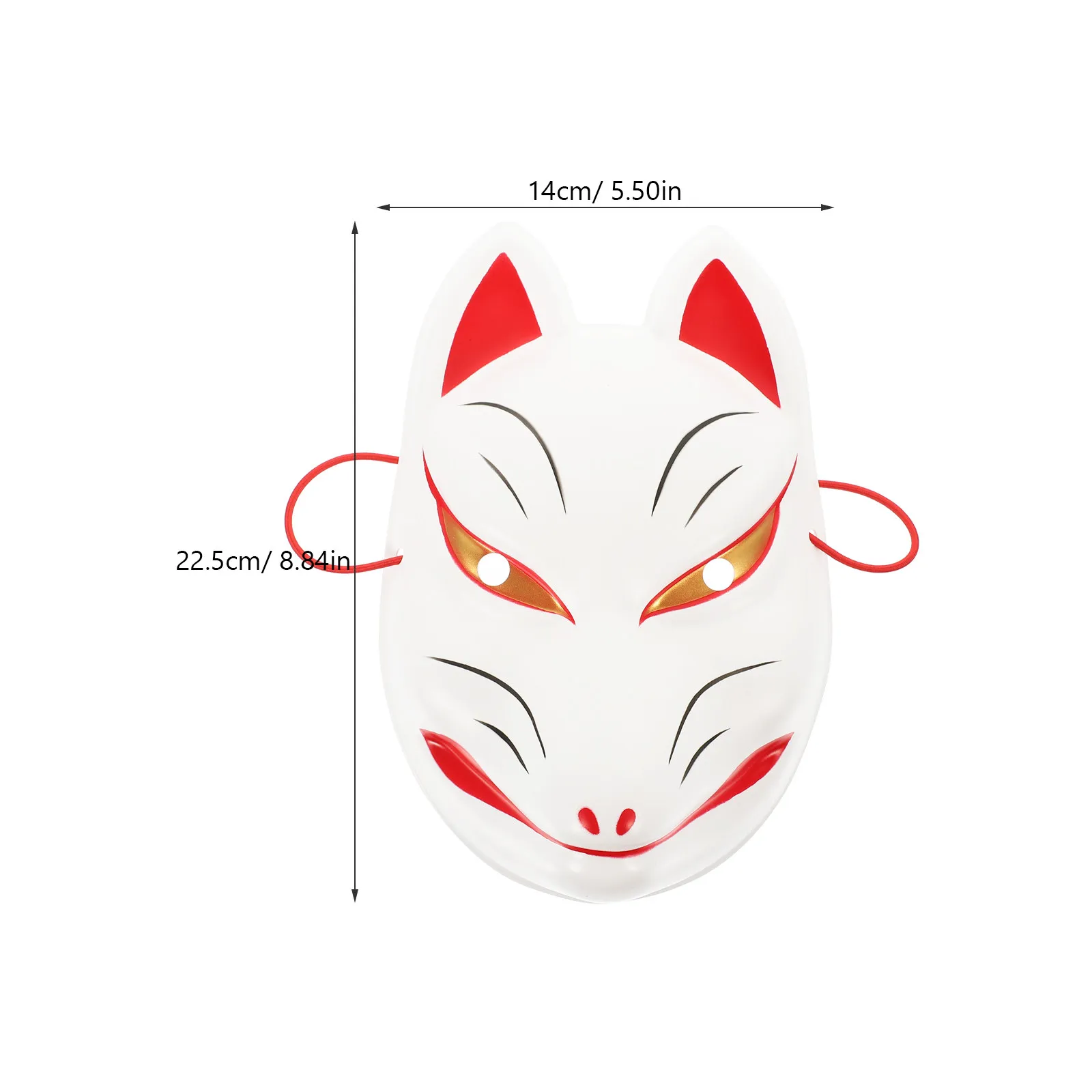 Fox Face Mask Lightweight Halloween Carnival Cosplay Party Masquerade Animal Mask For Adults Women Festival Costume